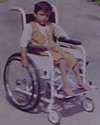 photo of child in wheelchair