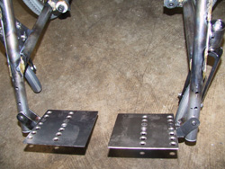 close up photo of footrests