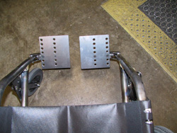 photo of rider's view of foot rests