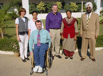 photo of University of Pittsburgh representatives in India
