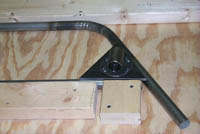 photo of caster plate and caster stem