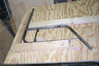 photo of frame in wood jig